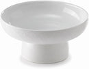ONEMORE Ceramic Fruit Bowl, 10" Large White Removable Pedestal Bowl for Kitchen Counter, Modern Footed Fruit Bowl with Draining Holes, Decorative Fruit Bowls for Vegetables, Snacks, Candies by CozyNest Decor