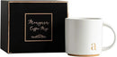 COLLECTIVE HOME - Monogram Ceramic Mugs, 15 oz Golden Initial Coffee Cups, Elegant Alphabet Tea Mugs, Elegant Personalized Mug with Gift Box, Luxurious Cups for Office and Home (a) by CozyNest Decor