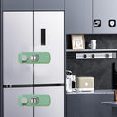 2x Child Kid Lock Fridge, Freezer, Cabinet Catch Baby Safety Lock Door Safe (Grey) by TinyTreasures Baby Boutique