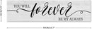 Generic Funny Wood Sign You Will Forever Be My Always Everywhere Rustic Wooden Hanging Sign Home Farmhouse Kitchen Wall Decor 16 x 4 Inch by CozyNest Decor