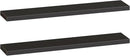 HOOBRO Floating Shelves for Wall, Wall Mounted Shelf Set of 2, 55" Hanging Shelf with Invisible Brackets, for Wall in Bathroom, Bedroom, Toilet, Kitchen, Living Room, Office, Black BK140BJP201 by CozyNest Decor