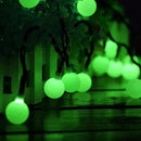 Globe Ball Fairy Lights, 50 LEDs 23ft/7M Solar Led Globe String Lights Waterproof with Two Lighting Modes for Garden Outdoor Party Christmas Decoration (Green) by GreenHaven Gardens