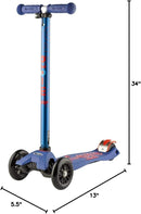 Micro Kickboard - Maxi Deluxe 3-Wheeled, Lean-to-Steer, Swiss-Designed Micro Scooter for Kids, Ages 5-12 by TinyTreasures Baby Boutique