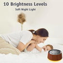 Brown Noise Sound Machine with 30 Soothing Sounds 12 Colors Night Light White Noise Machine for Adults Baby Kids Sleep Machines with 36 Volume Levels Memory Function 5 Timers for Home Office Travel by TinyTreasures Baby Boutique