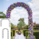 Adorox 7.8ft Garden Arch Trellis for Climbing Plants, Metal Arch Frame, Pumpkin Archway Outdoor Garden Arbors and Arches for Halloween Christmas Birthday Party Baby Shower Decoration(Black) by GreenHaven Gardens