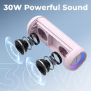 RIENOK Portable Bluetooth Speaker 30W Dual Pairing True Wireless Stereo HD Sound IPX7 Waterproof Outdoor Sport Shower Wireless Speaker Bluetooth 5.3 for Home Party by TinyTreasures Baby Boutique