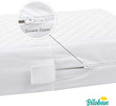 Waterproof Quilted Crib Mattress Encasement, Zippered Crib Mattress Protector, Breathable and Absorbent, Viscose 6 Sides Fully Encased Cover by TinyTreasures Baby Boutique