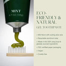 Plus Ultra Organic Fluoride-Free Gel Toothpaste in Aluminum Tube | Eco-Friendly, SLS Free | Made with Aloe, Peppermint, Bamboo Extract | for Sensitivity & Whitening | Made in USA, 4.7oz (Pack of 2) by CozyNest Decor