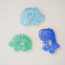 Itzy Ritzy Water-Filled Teethers - Cold Cutie Coolers Textured On Both Sides to Massage Sore Gums & Emerging Teeth - Can Be Chilled in Refrigerator, Set of 3 Coordinating Dinosaur Water Teethers by TinyTreasures Baby Boutique