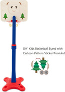 Costzon Kids Basketball Hoop, 8-Level Height Adjustable Basketball Goal Stand with Weighted Base, Indoor Toy Basketball Set Outdoor Play Sport for Boys Girls Age 3+ by TinyTreasures Baby Boutique
