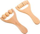 2pcs Wooden Massage Rollers Trigger Point Roller Muscle Relaxation Bead Massage Tools for Neck Back Leg Foot Arm by CozyNest Decor