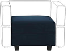 Belffin Storage Ottoman Module for Modular Sectional Sofa Square Seat Cube Velvet Foot Stool Blue by CozyNest Decor