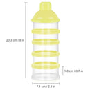 Accmor Formula Dispenser On The Go, 5 Compartments Stackable Formula Container for Travel, Baby Milk Powder Kids Snack Container, BPA Free by TinyTreasures Baby Boutique