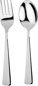 Ahimsa Stainless Steel Kids Utensils - Kids Fork and Spoon Set, Pediatrician Designed Toddler Silverware Set, 100% BPA Free & Dishwasher Safe (Classic) by CozyNest Decor