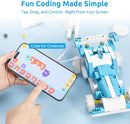 WhalesBot D1 21-in-1 STEM Coding Robot Kit for Kids (Ages 4-10), 280+ Pieces Educational Building Set with APP-Controlled & Programming, 3D APP Guidance, Ideal Toy Gift for Boys & Girls by TinyTreasures Baby Boutique