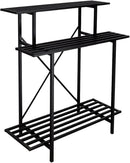 Zhongma 3 Tier Sturdy Plant Stand Space-Saving Heavy Duty Plant Holder for Home Indoor and Outdoor, L35.43 xW17.32 x H39.37 inch, 660 LBS Capacity & Heavy Duty Construction. … by GreenHaven Gardens