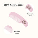 Baby Hair Brush Set for Newborns - Baby Brush and Comb Set - Ultra Soft Goat Hair Bristles, Perfect for Cradle Cap, Newborn Showers & Registries Gift, Comb Brush for Girls & Boys (Rosa) by TinyTreasures Baby Boutique