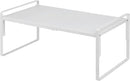 Nxconsu Cabinet Shelf Expandable Height Adjustable Shelf Organizer Riser for Kitchen Cabinet Pantry Cupboard Under Sink Countertop Organization Storage Space Saver Stackable Heavy Duty Metal White XXL by CozyNest Decor