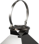 MATICO Stainless Decorative Pinnacle Candle Lantern Set of 3, Hanging Decor Hurricane Lantern Candle Holder for Festival Ceremony Home Decor, Both Indoor & Outdoor Use, Black by CozyNest Decor