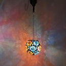 Solar Lanterns Outdoor Waterproof, Hanging Mosaic Flower Solar Lantern with Hook, Hanging Gazing Ball Globe Lantern for Garden Patio Yard Decor by GreenHaven Gardens