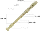 Soprano Recorder Baroque style German style C Key 8 Holes Soprano Recorder for Beginners Kids students(German, ivory white) by TinyTreasures Baby Boutique