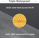 Favoyard Patio Chair Cushions 18 x 18 x 3 Inch Waterproof Outdoor Seat Cushions for Patio Furniture 3-Year Color Fastness Garden Sofa Couch Pads with Handle & Adjustable Straps Set of 2, Dark Grey by GreenHaven Gardens