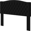 Velvet Upholstered Headboard Queen/Full Size Latest Model Wall Mount, Bed Frame Mount, Featuring High-Density Sponge Padding, Luxury Texture Easy Assembly Comfort and Style-Black by CozyNest Decor