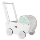 Wooden Baby Push Walker for 1 Year Old and up, Toddler Shopping Cart Push Toys for Boys Girls by TinyTreasures Baby Boutique