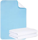 Reusable Incontinence Bed Pads 34"X52", washable bed pad, Heavy Absorbency (4-Layer) Waterproof Bed Pads (2 Packs), nonslip & Skin-friendly, Multi-scenes tailor to Kids, Adults, Elderly & Pets by TinyTreasures Baby Boutique
