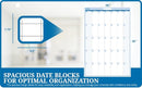 Vertical 56"h x 36"w blue 30-day/1-month dry-erasable wall planner calendar. Complete with dry-erase marker and eraser by TinyTreasures Baby Boutique