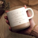 Personalized Ceramic Dad Coffee Mug, Customized Mugs with Name & Logo for Family, Men Women, Engraved 12 Oz Tea Cup for Travel, Microwave Dishwasher, Unique Design Bithday Gifts for Teacher by TinyTreasures Baby Boutique