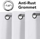 H.VERSAILTEX White Curtains for Bedroom Thermal Insulated Room Darkening Living Room Curtains Grommet Privacy Protection Window Curtain Panels/Drapes for Nursery, 2 Panels, 42x84 Inches, Pure White by CozyNest Decor