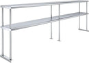 AmGood Double OverShelf Stainless Steel NSF - Many (96" Long x 12" Deep) by CozyNest Decor
