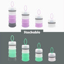 Baby Formula Dispenser, Formula Container, Portable Milk Powder Dispenser Container, Baby Feeding Travel Storage Container, Non-Spill Stackable Baby Snack Storage Container, BPA Free, 2 Packs by TinyTreasures Baby Boutique