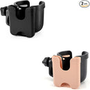 Accmor Stroller Cup Holder with Phone Holder, Bike Cup Holder, Universal Cup Holder for Uppababy Nuna Doona Strollers, 2-in-1 Cup Phone Holder for Stroller, Bike, Wheelchair, Walker, Scooter by TinyTreasures Baby Boutique