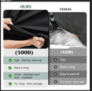 Kingling Grill Cart Cover, Waterproof Outdoor Prep Table Cover 46 Inch Stainless Steel Outdoor Patio Table Covers Rectangular for Metal Prep Cart Protection -46''L x 25''W x 40''H (Black) by CozyNest Decor