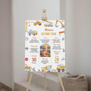 Generic Personalized Construction Birthday Milestone Sign, Boy 1St Birthday Photo Milestone Poster, Dump Truck Milestone Board, Design 09 by TinyTreasures Baby Boutique