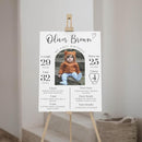 Personalized First Birthday Milestone Sign, Modern 1St Birthday Milestone Poster, One Year Of Baby Photo Milestone Board, Design 013 by TinyTreasures Baby Boutique