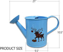 Metal Small Watering Can for Outdoor and Indoor Plants, Watering Can Decor, 500ML (Small Blue) by GreenHaven Gardens