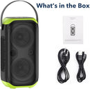 Bluetooth Speaker 160W Loud Wireless Boombox Portable Big Powerful Deep Bass Sound TWS Large Outdoor Home Party Speakers with Subwoofer LED Lights by TinyTreasures Baby Boutique