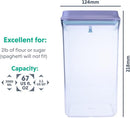 BopTop (1pc - 2000ml) Airtight Food Storage Container – Mechanical Silicone Seal Canister - BPA-Free - 2Qt by TinyTreasures Baby Boutique