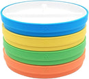 Elk and Friends Kids 7.8” Porcelain White Plates with Silicone Sleeves | Divided Plates | Suitable for Kids/Toddlers | Microwave & Dishwasher Safe | Non Slip | Snack Dishes… by TinyTreasures Baby Boutique