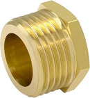 Hooshing 4PCS 3/4" GHT Male Garden Hose End Cap Plug Garden Irrigation Pipe Fittings Water Tubing Stopper by GreenHaven Gardens
