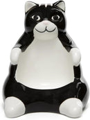 Ceramic Lazy Black Cat Home decor - Can be used as a candy dish, decorative bowl, tealight candle holder and jewelry tray | Unique Birthday gifts for Women, Mom, Grandma, Cat lover, Friend, Coworker by CozyNest Decor
