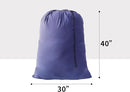 Extra Large Laundry Bag 3 Pack Travel Laundry Bags Dirty Clothes Organizer with Drawstring Closure, 30"x40", for college, dorm and apartment (Blue) by TinyTreasures Baby Boutique