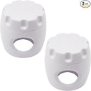 2 Pack Door Knob Safety Cover for Kids, Door Knob Cover, Screw Thread Design, Doors Knobs Child Proof Locks, Reusable and Reliable, for Toddler Baby Safety Doors Handle Covers (White) by TinyTreasures Baby Boutique