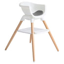 Joie Chai Multi-Mode Highchair - European Beech Wood, Convertible, 9+ Modes, Birth up to 60 lb. (Shadow) by TinyTreasures Baby Boutique