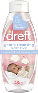 Dreft Baby Gentle Cleansing Fabric Rinse, 48 fl oz, Hypoallergenic, Dermatologist Tested on Sensitive Skin, Odor Remover by TinyTreasures Baby Boutique