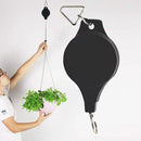 Pack Plant Hook Pulley, Retractable Plant Hanger Easy Reach Hanging Flower Basket for Garden Baskets Pots and Birds Feeder Hang High up and Pull Down to Water Or Feed (Black 6Pack) by GreenHaven Gardens