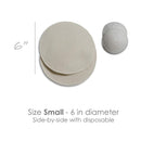 Soothingly Soft Merino Wool Nursing Pads, Style Softline, Extra Thickness, 6 in. Diameter by TinyTreasures Baby Boutique